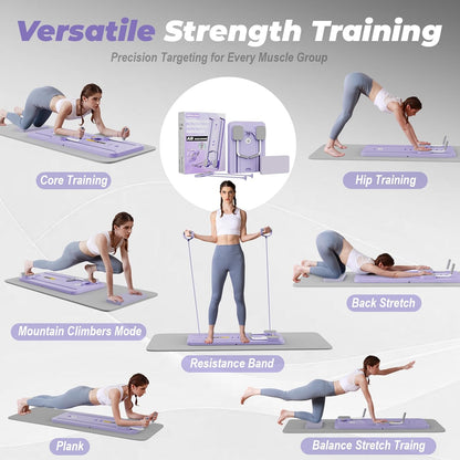 Pilates Reformer Foldable for Full-Body Core Strength Training Workout